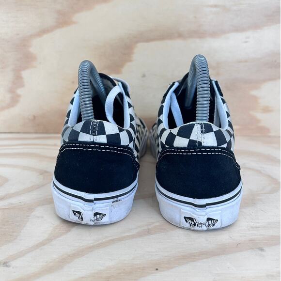 Vans Off The Wall -Old Skool Checkerboard -Sneakers -Black/White -Women's - 7.5 - Picture 6 of 9